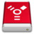 Drive PRODUCT Red FireWire Icon
